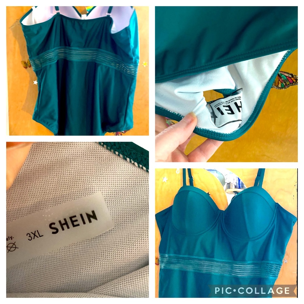 Dark Green One Piece Bathing Suit 🏊‍♀️ 🌞